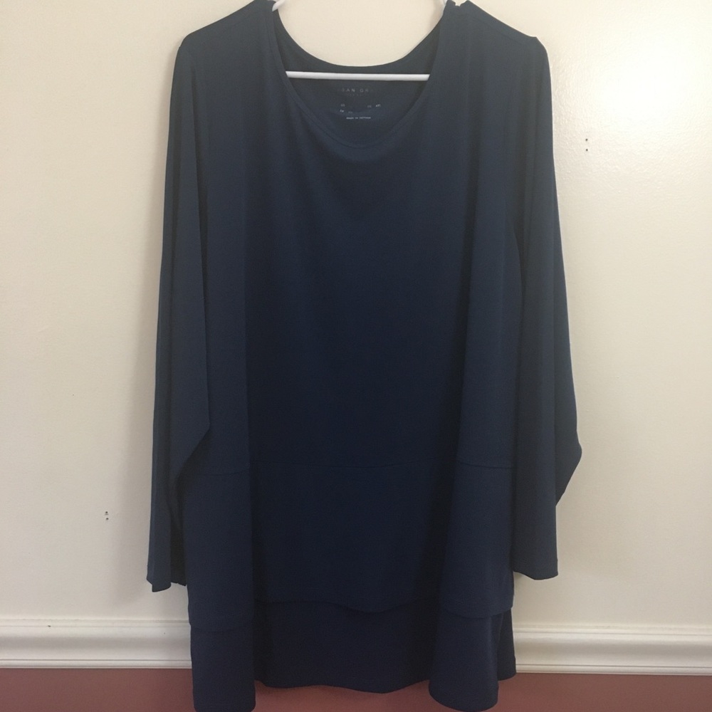 Susan Graver Modern Essentials Tiered Tunic Top